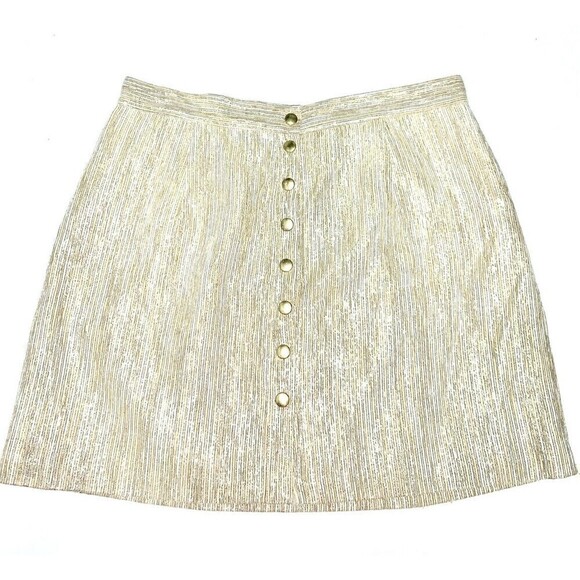 TIBI Gold‎ Skirt Size 8 New Years - Picture 1 of 4